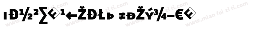 SansExpBlack Oblique字体转换